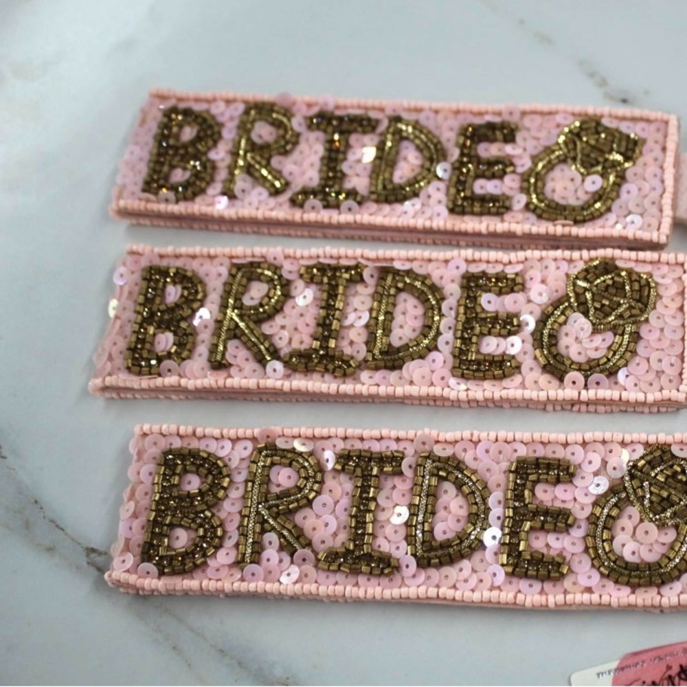 Pink and Gold Key Card Holders with Glittery Accents